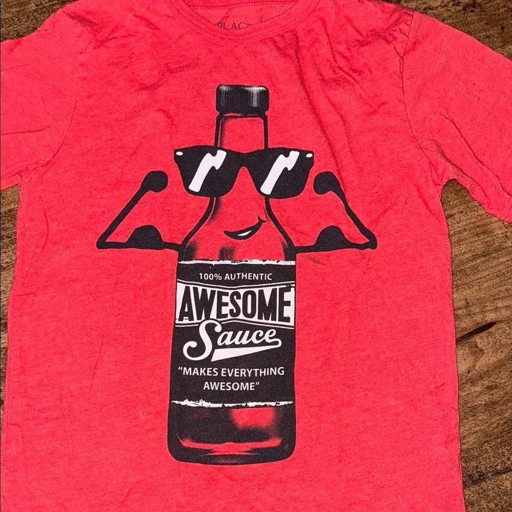 The Children's Place Red Awesome Sauce Tee